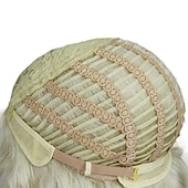 economico parrucca più vecchia-parrucche corte bionde ricce per le donne grandi parrucche ondulate anni &#039;80 flip parrucche cosplay costume party halloween capelli sintetici biondo platino parrucche naturali mamma con berretto