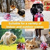 お買い得  犬用おもちゃ-ボール型 噛む用おもちゃ インタラクティブトイ ととも​​に 耐用的 解放圧力 ペットトレーニング 歯が生えるロープのおもちゃ 歯が生えるおもちゃ のために 犬用 猫用 屋内 屋外 ペットプレイ