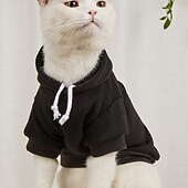 abordables Sudaderas con capucha-Perros Gatos Saco y Capucha Deportes y Exterior Casual Invierno Templado Transpirable Suave Lavable Cómodo Exterior Casual Diario Ropa para perros for Bichón Frisé Pomerania Animal doméstico del beb