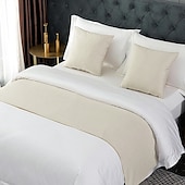 cheap Bedding Accessories-Bed Runner Bed Scarf, Decorative Bed Scarf for Home Hotel Bedspreads Scarves Protection Modern Solid Bed Runner for Foot of Bed Home Bedroom Bedding Decoration