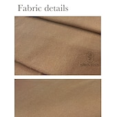 billige Herre Elite Bukser-40% lin Herre Linbukser Bukser Posete bukser Strandbukser Elastisk snordesign Lomme foran Helfarge Komfort Myk Yoga- og dansesko Daglig Mote Gatemote Brun Grønn