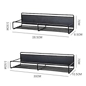 abordables Almacenamiento para la cocina-1 paquete de organizador magnético para especias, estante magnético para especias para refrigerador, estante magnético para guardar especias, frascos, botellas, metal y negro