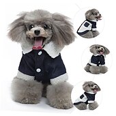 tanie Płaszcze-Psy Koty Płaszcz Kurtka Sport Codzienny Zima Ciepłe Oddychający Miękka Zmywalny Wygodny Na zewnątrz Codzienne Ubranka dla psów for Bichon frise Szpic miniaturowy szczeniaków i młodych kotów Motyl