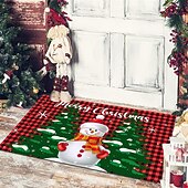 preiswerte Weihnachtsbad-Weihnachts-Bodenmatte, Tür-Bodenmatte, Weihnachtsmann, Schneemann, Veranda, Balkon, rutschfester, saugfähiger Teppich, Urlaubsdekoration, bedruckte Fußmatte, Urlaubsdekoration