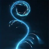 cheap Novelties-LED Fiber Optic Dance Whip - USB Rechargeable Ideal for Halloween Christmas and Holiday Celebrations - Perfect for Stage Ambience Props