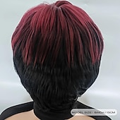 baratos Perucas de Qualidade Superior-elegante peruca bob reta avermelhada para mulheres - peruca sem cola com corte pixie para cabelos curtos
