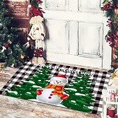 preiswerte Weihnachtsbad-Weihnachts-Bodenmatte, Tür-Bodenmatte, Weihnachtsmann, Schneemann, Veranda, Balkon, rutschfester, saugfähiger Teppich, Urlaubsdekoration, bedruckte Fußmatte, Urlaubsdekoration
