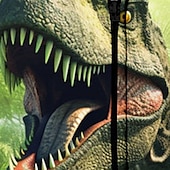 billiga Pojkens 3D-djur-Pojkar 3D Dinosaurie Huvtröja Kappa Ytterkläder Långärmad 3D-tryck Höst Vinter Mode Streetwear Häftig Polyester Barn 3-12 år Utomhus Ledigt Dagligen Normal