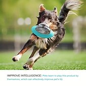 cheap Dog Toys-IQ Treat Ball Puzzle Toy For Dogs - Food Dispensing Slow Feeder Ball For Enrichment And Teeth Cleaning - Interactive Dog Toy For Small Medium And Large Dogs