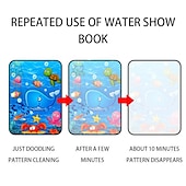 abordables Fournitures d&#039;art et de peinture-1 pièces livre magique dessin à l&#039;eau jouets montessori livre de coloriage réutilisable livre de dessin à l&#039;eau magique jouets éducatifs précoces sensoriels