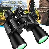 cheap Rangefinders &amp; Telescopes-180x100 HD Extra-long Distance Binoculars Low-light Night Vision Zoom Binoculars for Hunting Hiking Birdwatching Gifts