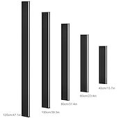cheap Indoor Wall Lights-Ultrathin Up and Down LED Wall Lights Single Installation of Two Black LED Wall Lamps Modern Wall Lamp Lndoor Wall Lamp Wall Decoration AC110V AC220