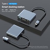 お買い得  ケーブル・ケーブルアクセサリ-多機能ドック マイクロ otg 3 in 1 usb タイプ c 3.1 から 2 c/タイプ usb 3.0 ドックハブ macbook pro 用