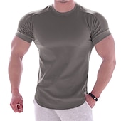 economico T-shirt e canotte attive da uomo-Per uomo maglietta Maglia da palestra Maglia da allenamento Camicie da allenamento Girocollo Manica corta Addestramento Sportivo Fitness Casual / quotidiano Palestra Asciugatura rapida Traspirazione