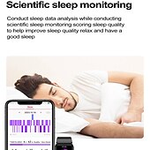 abordables Relojes inteligentes-iMosi TK71Pro Reloj inteligente 1.47 pulgada Smartwatch Reloj elegante Bluetooth Monitoreo de temperatura Podómetro Recordatorio de Llamadas Compatible con Android iOS Mujer Hombre Impermeable