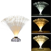abordables 123496-Lumière led en fibre optique colorée, flash tactile créatif, chambre à coucher pleine d&#039;étoiles, lampe de bureau en fibre optique, atmosphère florale, usb 1 pièce
