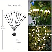 levne Pozemní světla-6/8/10 světla solární zahradní lampa zahradní lampa, led větrem poháněná světluška zemní lampa, zahradní dekorace festivalová lampa