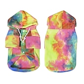 baratos Moletons-Cachorros Gatos Camisola com Capuz Moda Casual Respirável Macio Lavável Confortável Natal Dia Das Bruxas Ao ar livre Casual / Diário Roupas para cães for Bichon Frise Pomerânia Animais de Pequeno
