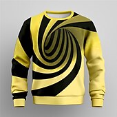 cheap Boy&#039;s 3D Vision &amp; Geometry-Boys 3D Graphic Sweatshirt Pullover Long Sleeve 3D Print Fall Winter Fashion Streetwear Cool Kids 3-12 Years Crew Neck Outdoor Casual Daily Regular Fit