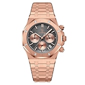 economico Orologi al quarzo-Orologio al Quarzo da Uomo POEDAGAR Orologio da Sport Moda Casual Luminosa Calendario Cronografo Impermeabile Orologio in Acciaio