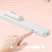 abordables electrodomésticos-Luz de lectura magnética LED recargable, lámpara de escritorio 3 modos de color atenuación continua protección para los ojos control remoto lámpara de mesa atenuación táctil dormitorio dormitorio luz