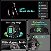 cheap Smartwatch-iMosi QX11 Smart Watch 1.96 inch Smartwatch Fitness Running Watch Bluetooth Pedometer Call Reminder Activity Tracker Compatible with Android iOS Women Men Hands-Free Calls Waterproof Media Control