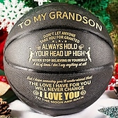 economico Sport e divertimento all&#039;aria aperta-un pallone da basket speciale per mostrare a tuo nipote quanto lo ami: regalo perfetto di dimensioni standard internazionali per il Super Bowl