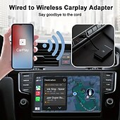 رخيصةأون محولات carplay-دونجل Carplay اللاسلكي لسيارات Carplay السلكية يتحول من سلكي إلى Carplay لاسلكي ويدعم قابس التحديثات عبر الإنترنت &amp; اللعب للسيارات منذ عام 2015 &amp; دائرة الرقابة الداخلية 10