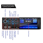 お買い得  車用Bluetoothキット/ハンズフリー-4.1インチ カーMP5プレーヤー 1DIN HD容量性タッチスクリーン カーステレオオーディオラジオサポート ワイヤレスSWCリモート/電話充電ポート/ハンズフリー通話/ミラーリンク/USB/TFカード/AUX-IN/FMラジオ受信機