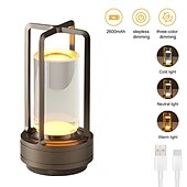 cheap Table Lamps-RGB Remote Control Cross Colorful Charging Table Light Outdoor Camping Light USB Charging  1PC