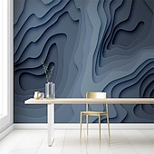 cheap Wallpaper-Cool Wallpapers 3D Strip Wallpaper Wall Mural Wall Covering Sticker Peel and Stick Removable PVC/Vinyl Material Self Adhesive/Adhesive Required Wall Decor for Living Room Kitchen Bathroom