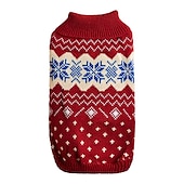 ieftine Pulovere-Câini Pisici Pulovere Jumper Petrecere Casual Iarnă Respirabil Απαλό Lavabil Comfortabil Crăciun În aer liber Casul / Zilnic Îmbrăcăminte pentru câini for Bichon Frise Pomeran un Animalut Fluture