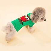 halpa Neulepuserot-Koirat Kissat Neulepaidat Jumpperi Juhla Sarjakuva Talvi Hengittävä Pehmeä Pestävä Mukava ulko- Rento / arki Koiran vaatteet for Bichon Frise Pomeranian Pienelle lemmikille papillon Small