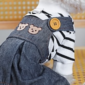 baratos Macacão-Cachorros Gatos Macacão Moda Casual Inverno Respirável Macio Lavável Confortável Ao ar livre Casual / Diário Roupas para cães for Bichon Frise Pomerânia Animais de Pequeno Porte Borboleta Small