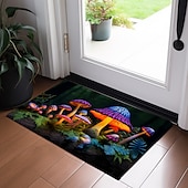 preiswerte Fußmatten-Magic Mushroom Forest Fußmatte, Fußmatten, waschbare Teppiche, Küchenmatte, rutschfester, ölbeständiger Teppich, Innen- und Außenmatte, Schlafzimmer-Dekoration, Badezimmermatte, Eingangsteppich