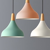 abordables Éclairages pour îlot-lustre de plafond mode macaron lustres éclairage industriel moderne luminaire de conception unique pour comptoir de bar restaurant luminaire 110-240v