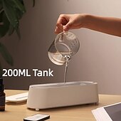 cheap Humidifiers &amp; Dehumidifiers-Creative 3D Simulation Flame Air Humidifier Household Colorful Atmosphere Light Intelligent Remote Control Humidifier USB Desktop Silent Large Fog Volume Humidifier Home Decor Room Decor