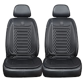 baratos Capas para bancos de automóveis-Capa de Assento Aquecido para Carro 12V Aquecimento Rápido em 30s Aquecedor de Assento Universal para Carro Almofada de Aquecimento de Tecido Grosso e Durável