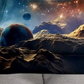 billiga Pojkens 3D Vision &amp; Geometri-Pojkar 3D Galax Huvtröja Pullover Långärmad 3D-tryck Höst Vinter Mode Streetwear Häftig Barn 3-12 år Utomhus Ledigt Dagligen Normal
