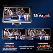 cheap Bluetooth Car Kit/Hands-free-Universal 7-inch Screen Car Radio Multimedia WIFI Video Player Wireless Carplay Screen for Apple or Android