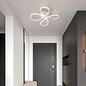 billige Taklamper-moderne taklys ring design led svart taklampe 3 farger akryl taklampe pendelbelysning for stue soverom spisestue kjøkken foajé 110-240v