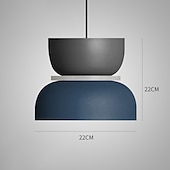 お買い得  アイランドライト-北欧モダンペンダントライトクリエイティブマカロンカラー納屋デザインミッドセンチュリー吊り下げ照明器具アルミシェードヴィンテージインダストリアルシャンデリア寝室カラフルな天井ペンダントライト110-240v