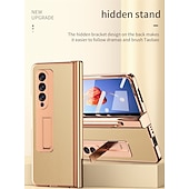 billiga Skal och fodral till Samsung-Telefonfodral för Samsung Galaxy Z Fold 5 Z Fold 4 Z Fold 3 Z Fold 2 Kickstand Stötsäker PU Läder
