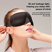 tanie Ubranie w domu-Stereoskopowa maska do spania 3D, magiczna gąbka z pamięcią snu, czarna cieniowana, oddychająca ochrona oczu