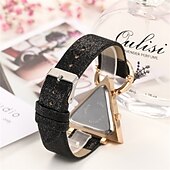 cheap Quartz Watches-5pcs/set Women&#039;s Watch Luxury Triangle Pointer Quartz Watch Shiny Rhinestone Analog Wrist Watch &amp; Jewelry Set, Gift For Mom Her