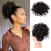 abordables Coletas-Correa Coletas Mujer / Suave / Clásico Pelo sintético Pedazo de cabello La extensión del pelo Rizado Media Fiesta / Noche / Ropa Cotidiana / Vacaciones