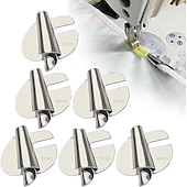 abordables couture &amp; tricot &amp; crochet-Pied d&#039;ourlet roulé universel pour couture [3-10 mm] – Pied de pression pour ourlet roulé large, pied d&#039;ourlet pour machine à coudre, pied d&#039;ourlet incurvé pour usage domestique et industriel