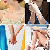 preiswerte Perlenherstellungsset-800 Stück Buchstabenperlen in 28 Stilen, bunte Perlen mit lächelndem Gesicht, Herzperlen-Set für DIY-Armbänder, Halsketten, Ohrringe, Kunsthandwerk, Kleinunternehmen, Schmuckherstellungsbedarf