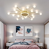 billige Taklamper-moderne semi-innfelte taklamper 18 hode 24 hode 36 hode taklamper glass globe g4 base led lysekrone egnet for kjøkken stue spisestue soverom korridor ac110 ac220v