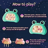 voordelige elektronisch amusement-snel push-bubble-spel voor kinderen &amp; volwassenen, versie 2, pop light up it game fidget speelgoedhandheldspel, voor jongens van 8-12 jaar &amp; sensorisch speelgoed voor meisjes voor autistische kinderen